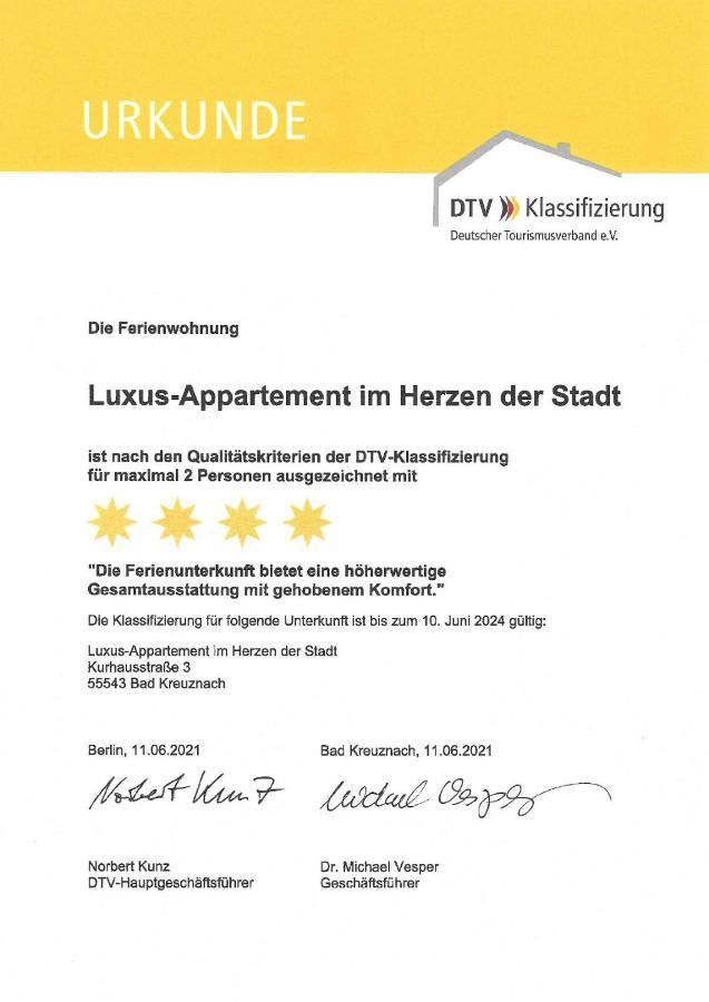 Luxus-Appartement Im Herzen Der Stadt Bad Kreuznach Esterno foto